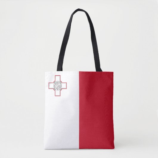 Tote Bag Drapeau Malte (Devant)