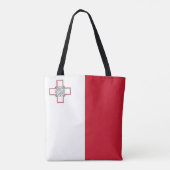 Tote Bag Drapeau Malte (Dos)