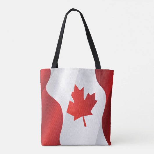 Tote Bag Drapeau Maple Leaf Canada (Dos)