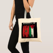 Tote Bag Drapeau marocain et palestinien Maroc et palestin (Devant (produit))