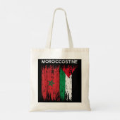 Tote Bag Drapeau marocain et palestinien Maroc et palestin (Dos)