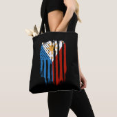 Tote Bag Drapeau mi-américain mi-philippin Philippines (De près)
