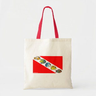 Tote Bag Drapeau mignon de piqué de Scubadorable