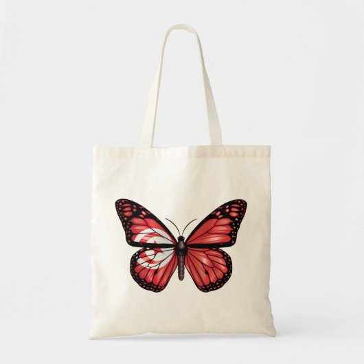 Tote Bag Drapeau monarque papillon tunisien (Devant)