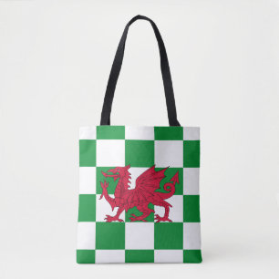 Tote Bag Drapeau mystique de dragon celtique rouge du Pays