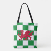 Tote Bag Drapeau mystique de dragon celtique rouge du Pays  (Dos)