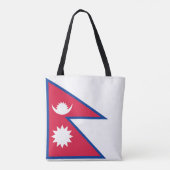 Tote Bag Drapeau népalais (Dos)