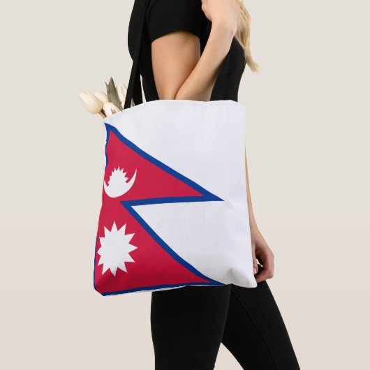 Tote Bag Drapeau népalais (De près)