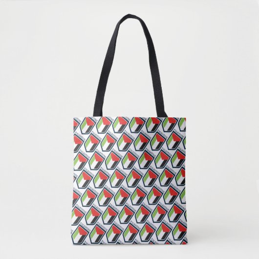 Tote Bag Drapeau palestinien (Devant)