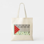 Tote Bag Drapeau palestinien (Dos)