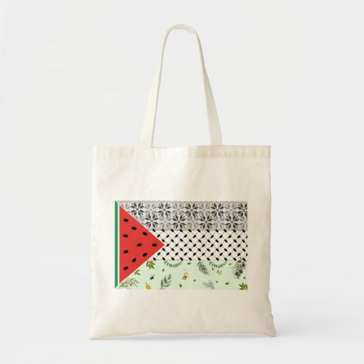 Tote Bag Drapeau palestinien (Devant)