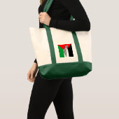 Tote Bag Drapeau palestinien et carte avec Motif Keffiyeg (Devant (produit))