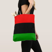 Tote Bag Drapeau panafricain rouge, noir, vert (De près)
