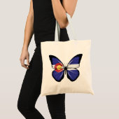 Tote Bag Drapeau papillon du Colorado (Devant (produit))