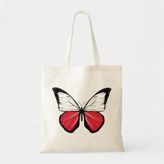 Tote Bag Drapeau papillon polonais (Devant)