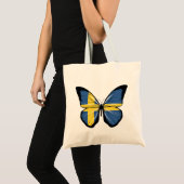 Tote Bag Drapeau papillon suédois (Devant (produit))