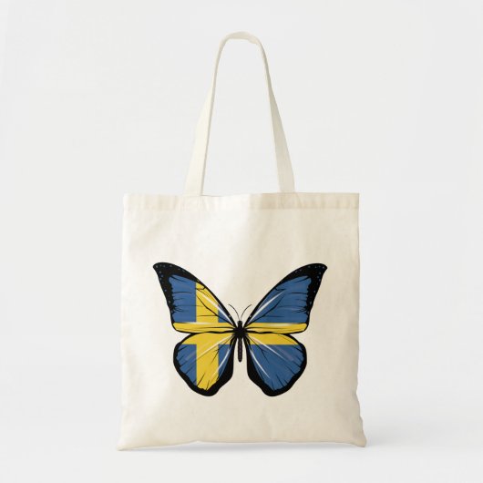 Tote Bag Drapeau papillon suédois (Devant)