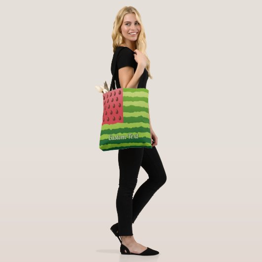 Tote Bag Drapeau Pastèque (Sur le modèle)