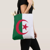 Tote Bag Drapeau patriotique algérien (De près)