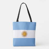 Tote Bag Drapeau Patriotique Argentin (Dos)