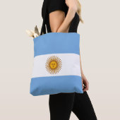 Tote Bag Drapeau Patriotique Argentin (De près)