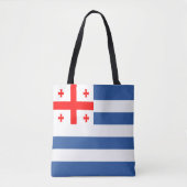 Tote Bag Drapeau patriotique d'Adjara (Devant)