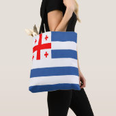 Tote Bag Drapeau patriotique d'Adjara (De près)