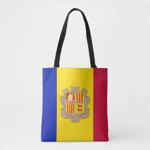 Tote Bag Drapeau patriotique d'Andorre