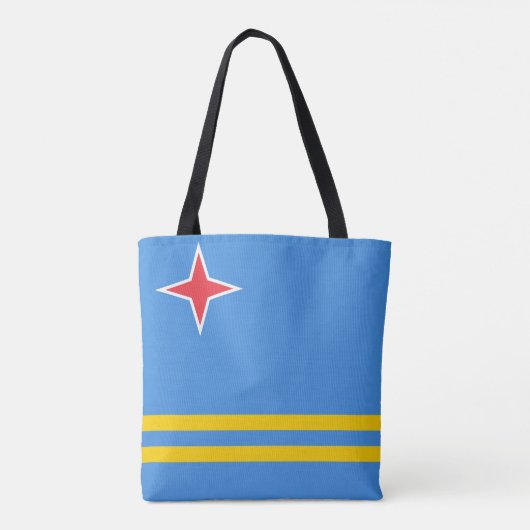 Tote Bag Drapeau patriotique d'Aruba (Dos)