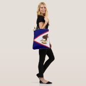Tote Bag Drapeau patriotique des Samoa américaines (Sur le modèle)