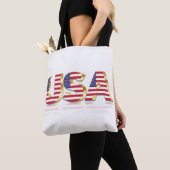 Tote Bag Drapeau Patriotique USA (De près)