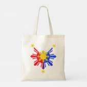 Tote Bag Drapeau philippin philippin Pinoy Sun.png (Dos)