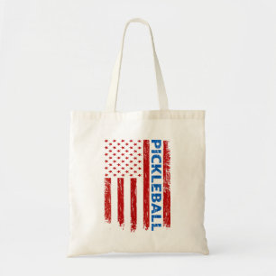 Tote Bag Drapeau Pickleball - Jeu de raquette Pickleball Am