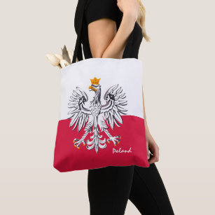 Tote Bag Drapeau polonais & Aigle, Pologne mode / fans spor