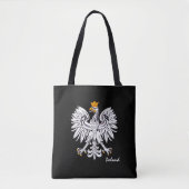 Tote Bag Drapeau polonais & Aigle, Pologne mode / fans spor (Devant)