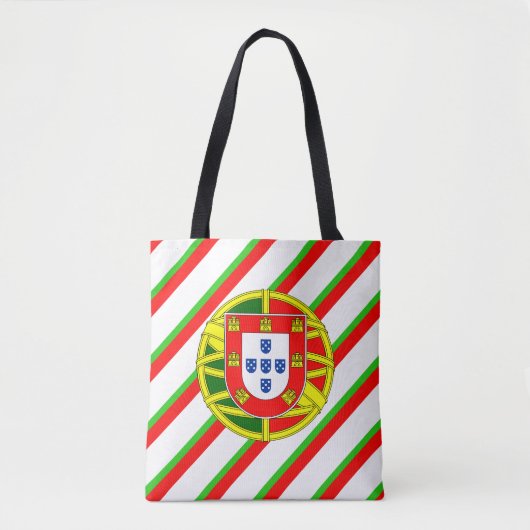 Tote Bag Drapeau portugais de rayures (Devant)