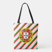 Tote Bag Drapeau portugais de rayures (Dos)