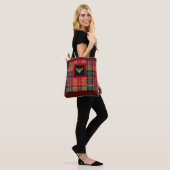 Tote Bag Drapeau Red Trim Madras Plaid Virgin Islands (Sur le modèle)