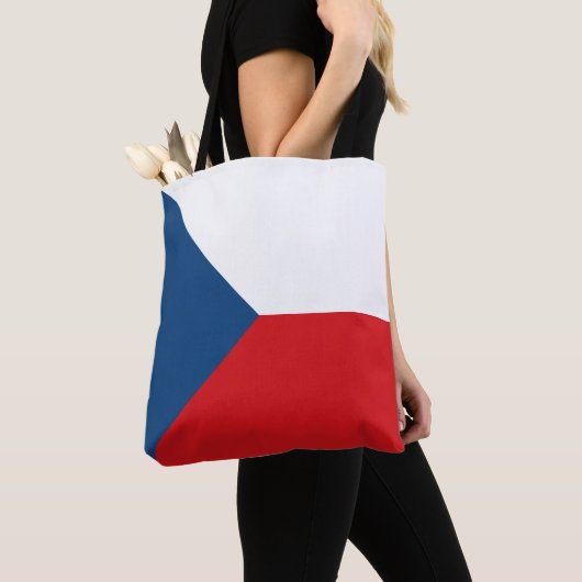 Tote Bag Drapeau République tchèque (De près)