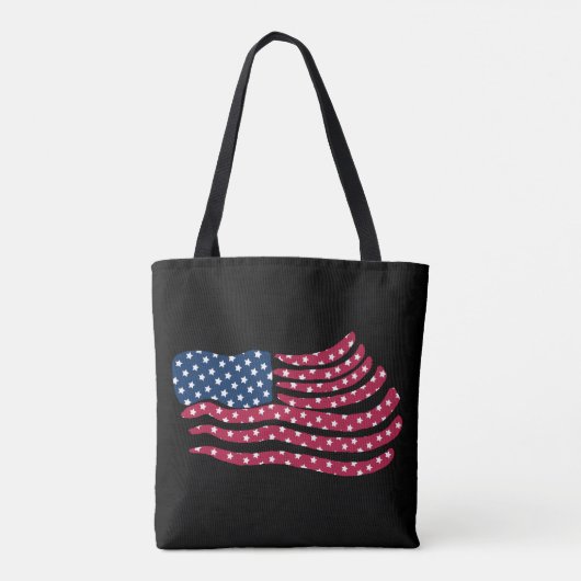 Tote Bag Drapeau Rouge Blanc Et Bleu (Dos)