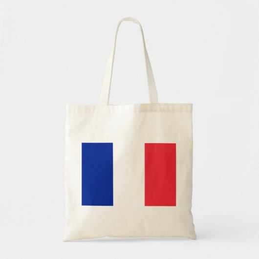 Tote Bag Drapeau rouge blanc et bleu de la France (Devant)