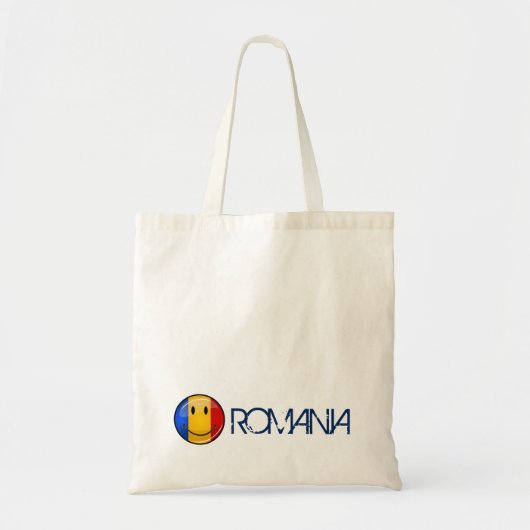 Tote Bag Drapeau roumain souriant (Devant)