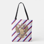 Tote Bag Drapeau russe de rayures (Dos)