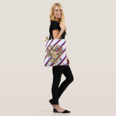 Tote Bag Drapeau russe de rayures (Sur le modèle)