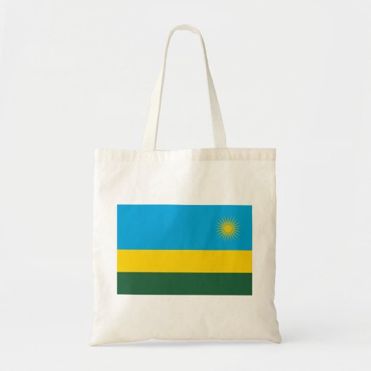 Tote Bag Drapeau rwandais (Rwanda) (Pays africain) (Devant)