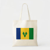 Tote Bag Drapeau Saint-Vincent (Devant)