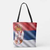 Tote Bag Drapeau serbe (Dos)