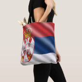 Tote Bag Drapeau serbe (De près)