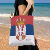 Tote Bag Drapeau serbe & Serbes/fans de mode/sports