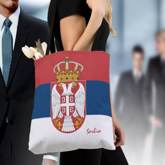 Tote Bag Drapeau serbe & Serbes/fans de mode/sports